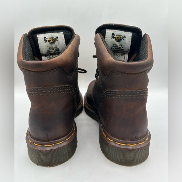 RARE Vintage Dr Martens 7735 Gaucho Safety Boot Made In England Brown Leather 7 - Picture 8 of 16